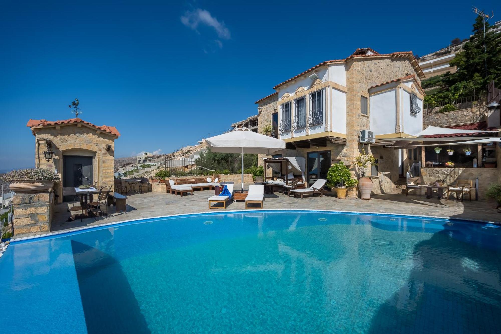 Four Seasons Stonework Castle Villa Lagonisi Exterior photo